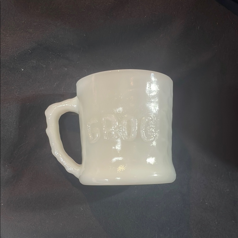 Vintage 1970’s Fire King Grog White Milk Glass Mug EC - Picture 7 of 9